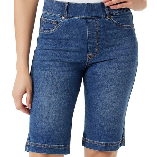 Gloria Vanderbilt Women's Shape Effect Bermuda Shorts in Westbury Wash Denim