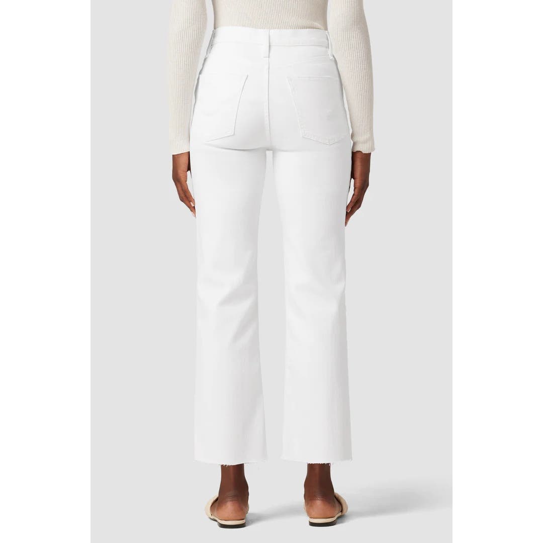 Hudson Remi High-Rise Straight Crop Jean In White, Size 31