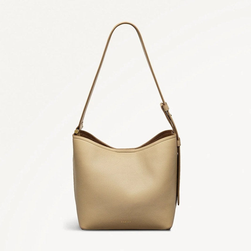 Radley London Bathurst Mews Medium Ziptop Shoulder Bag In Light Beige