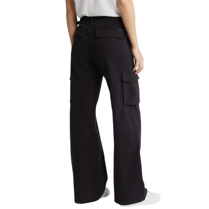 Sanctuary Women's Solid Reissue Straight-Leg Cargo Pants in Black