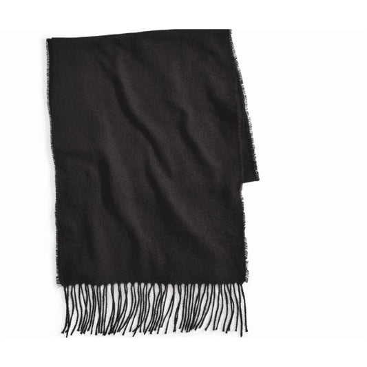 Style & Co. Fringe Detail Solid Scarf in Black