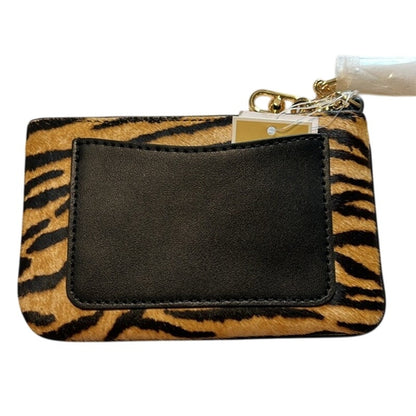 MICHAEL KORS Animal Print Calf Hair Parker Key Card Holder