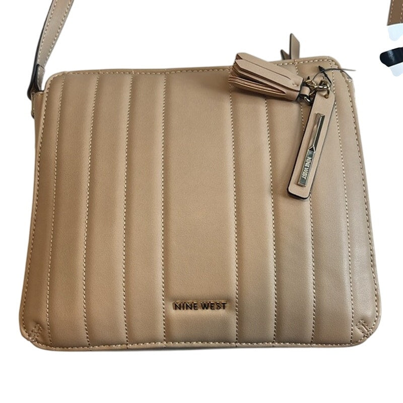 Nine West "Imogen" Swing Pack Crossbody Bag in Khaki Tan