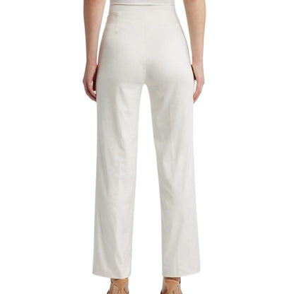 Anne Klein Women's High Rise Pull-On Pants in White Dove