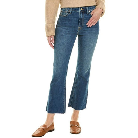 7 For All Mankind Women's High-Rise Slim-Fit Kick Jeans in Autumn Blue Wash