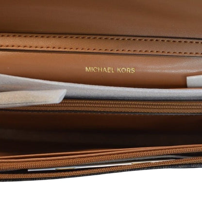 Michael Kors Women's Jet Set Wallet On A Chain in Signature Brown/Acorn, BEA