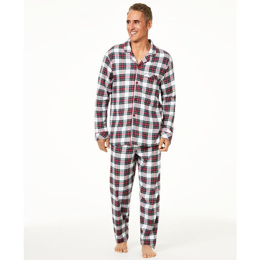 FAMILY PAJAMAS Men's  Matching Stewart Plaid Pajama Set, Size Small