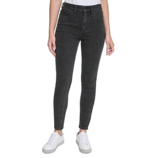 Calvin Klein Jeans Women's High Rise Skinny Jeans in Black Asphalt