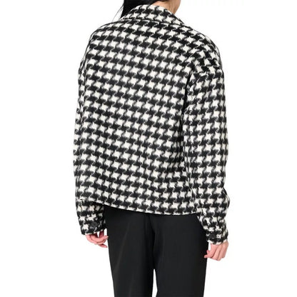 Sanctuary Women's Brushed Houndstooth Shacket In Black White