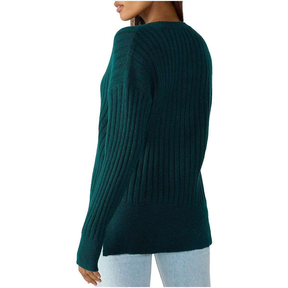 Sanctuary Ribbed Knit Sweater In Jade