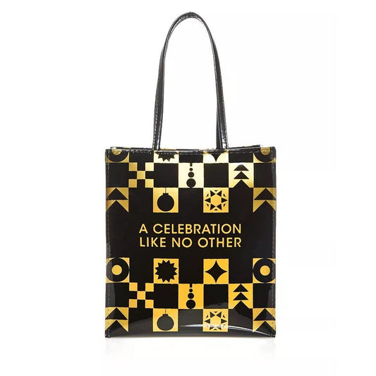 Bloomingdale's Celebration Tote 150th Anniversary Exclusive Black Gold