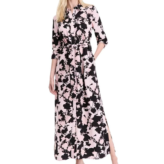 INC International Concepts Women's Printed Tie-Waist Button-Front Nila Dress