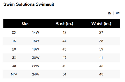 Swim Solutions Women's Plus Black Empire-Waist Swimdress In Black