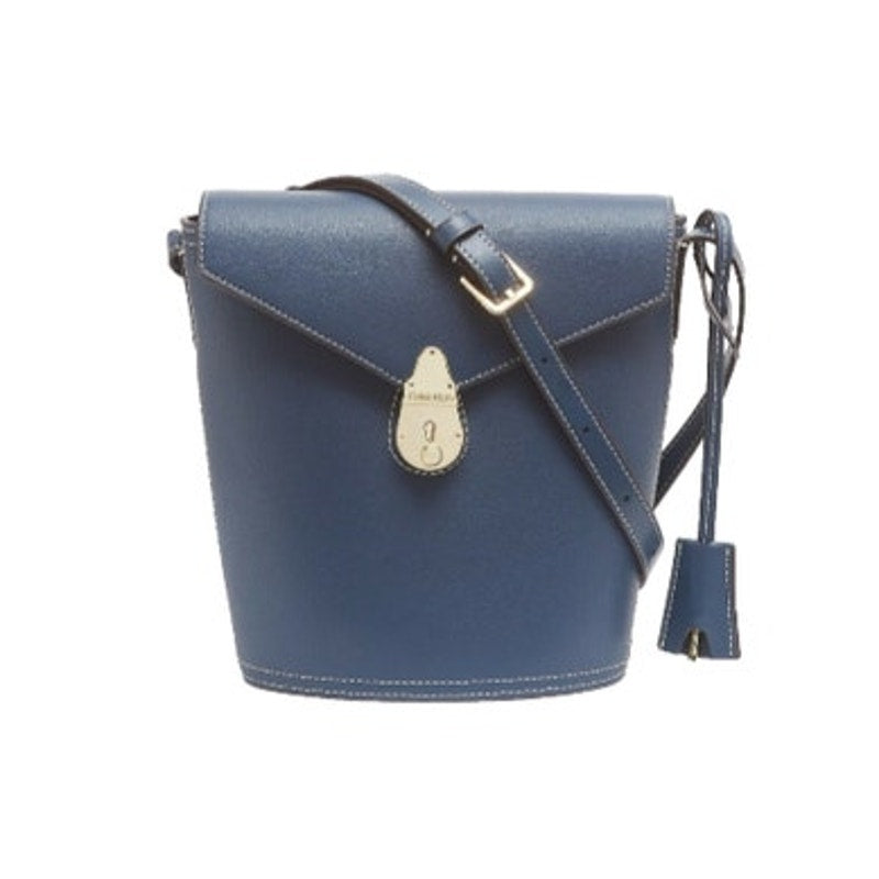 Calvin Klein “The Statement Series” Navy Blue Bucket Crossbody Bag