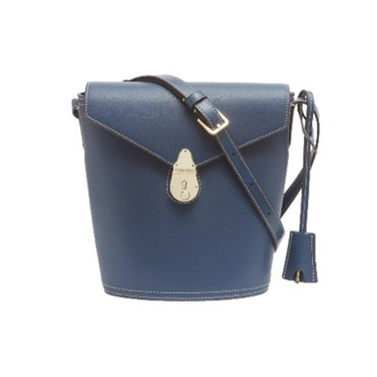 Calvin Klein “The Statement Series” Navy Blue Bucket Crossbody Bag