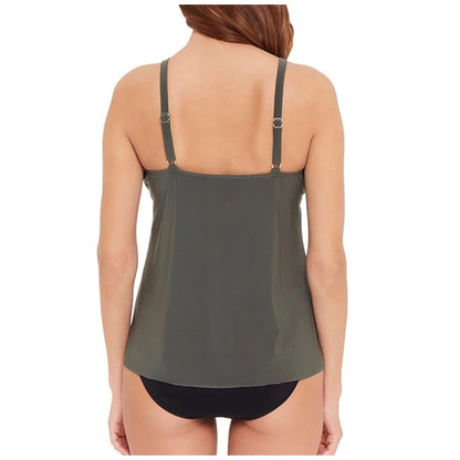 Magicsuit Women's Swimwear Riveted Donna Soft Cup Adjustable Strap Tankini Top