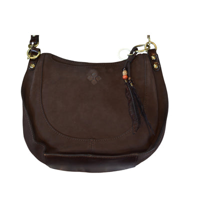 Patricia Nash "Caletta" Crossbody in Chocolate Nubuck Suede