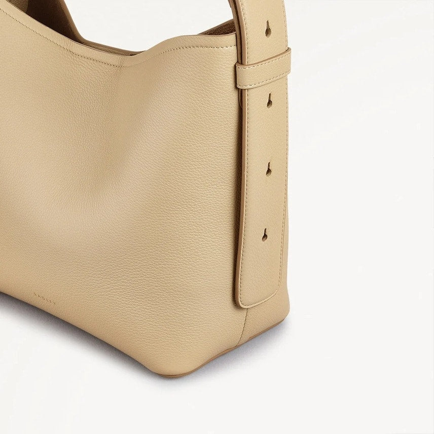 Radley London Bathurst Mews Medium Ziptop Shoulder Bag In Light Beige