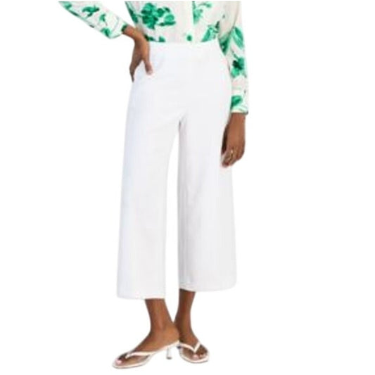 Bar III Women's Pull-On Cropped Pants in Blanco White