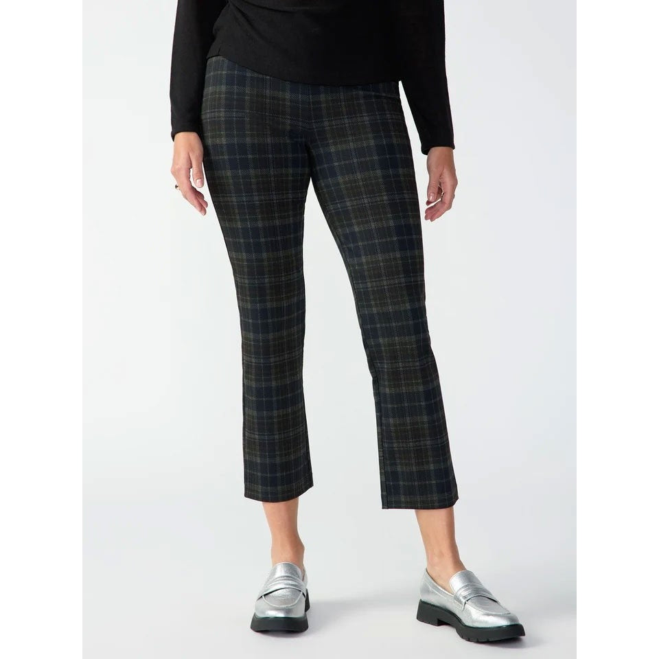 Sanctuary Ladies Carnaby Kick Crop Pants In Black Brown Multi