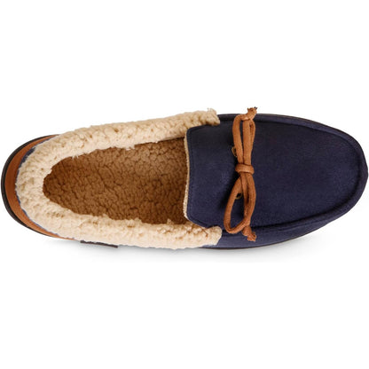 Isotoner Men's Advanced Memory Foam Microsuede Vincent Eco Comfort Moccasin Slippers