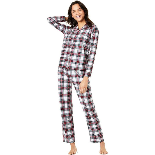 FAMILY PAJAMAS Women's Matching Stewart Plaid Pajama Set