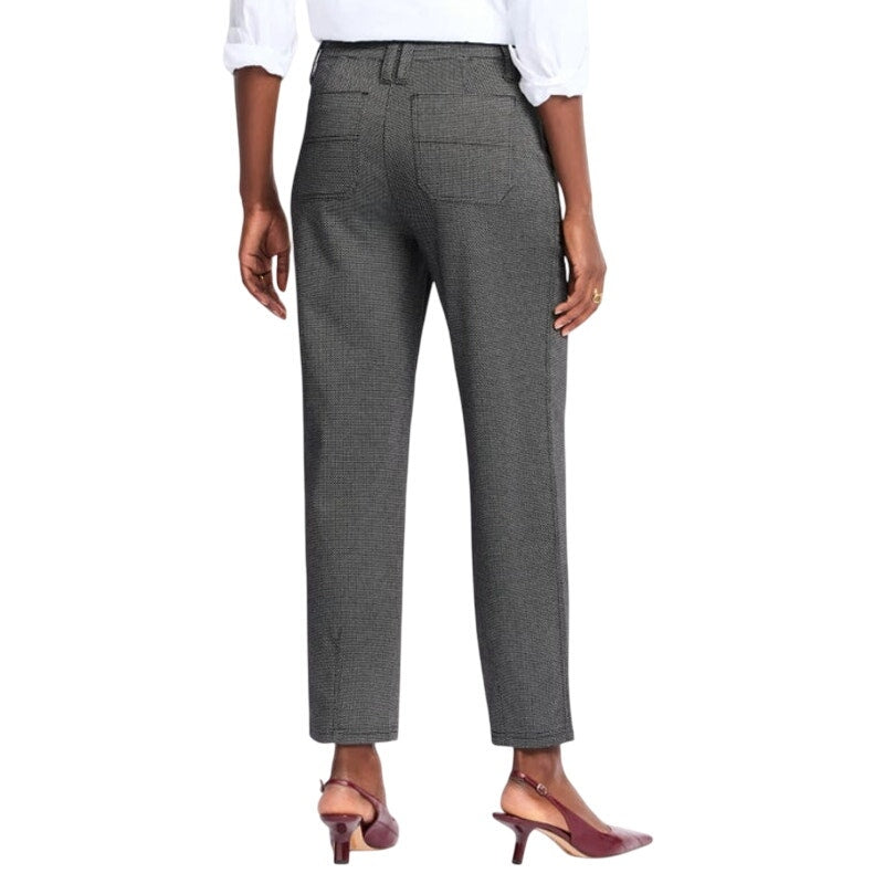 Democracy Petite "Ab Solution Skyrise" High Waisted Pants in Mini Chevron Gray