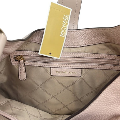 Michael Kors Pale Pink “Lillian” Medium Shoulder Bag, Pebbled Leather, NWT