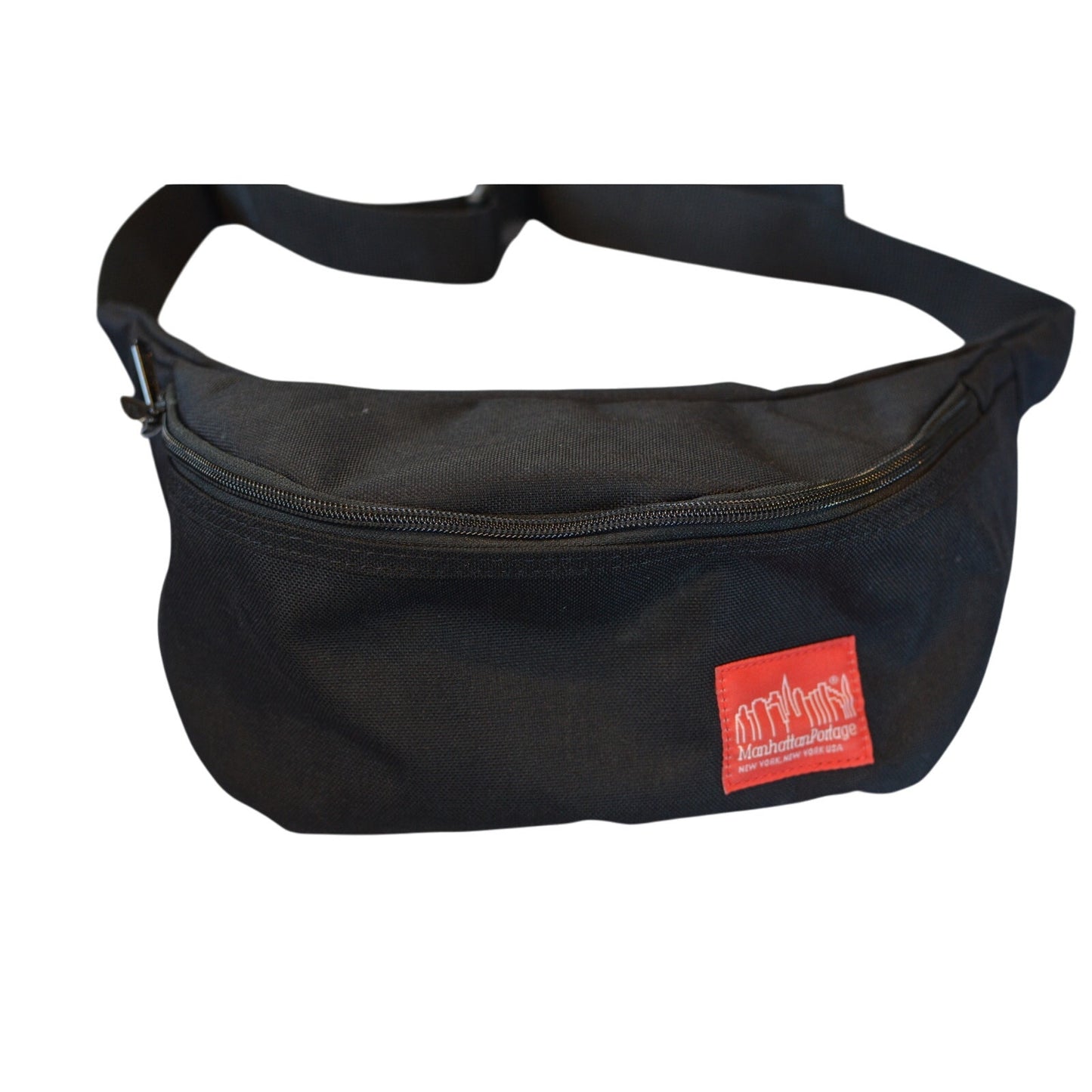 Manhattan Portage Unisex "Brooklyn Bridge" Black Fanny Pack Crossbody Bag