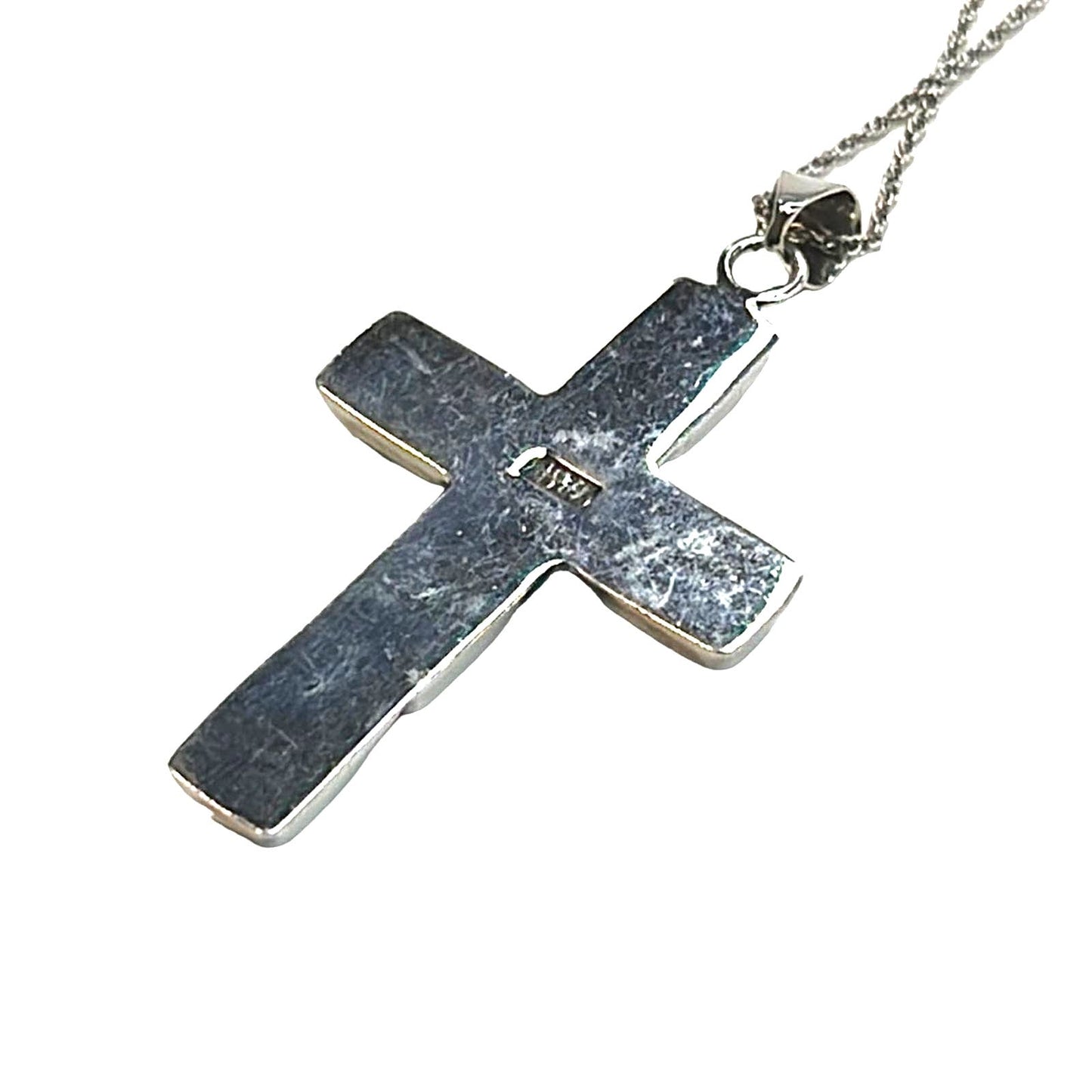 R. H. Macy Silver & Turquoise Cross Necklace, NWT!