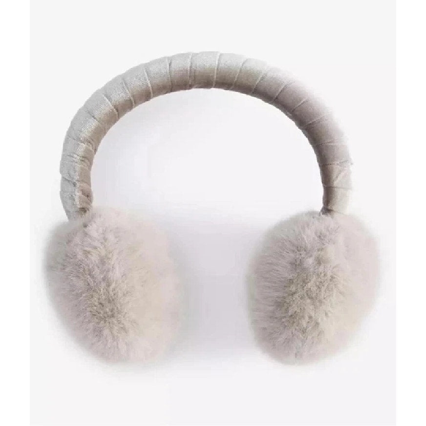 On 34th Women's Faux-Fur Earmuffs Boxed Gift in Silver Gray
