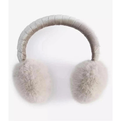 On 34th Women's Faux-Fur Earmuffs Boxed Gift in Silver Gray