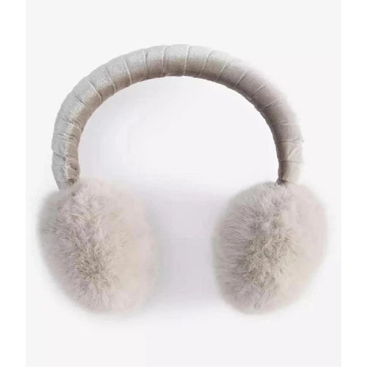 On 34th Women's Faux-Fur Earmuffs Boxed Gift in Silver Gray