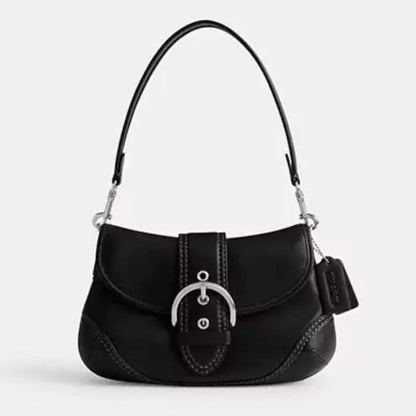 COACH Soho Regenerative Leather Shoulder Bag In Black