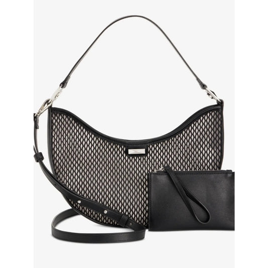 I.N.C. International Concepts Liannah Mesh Shoulder Bag In Black
