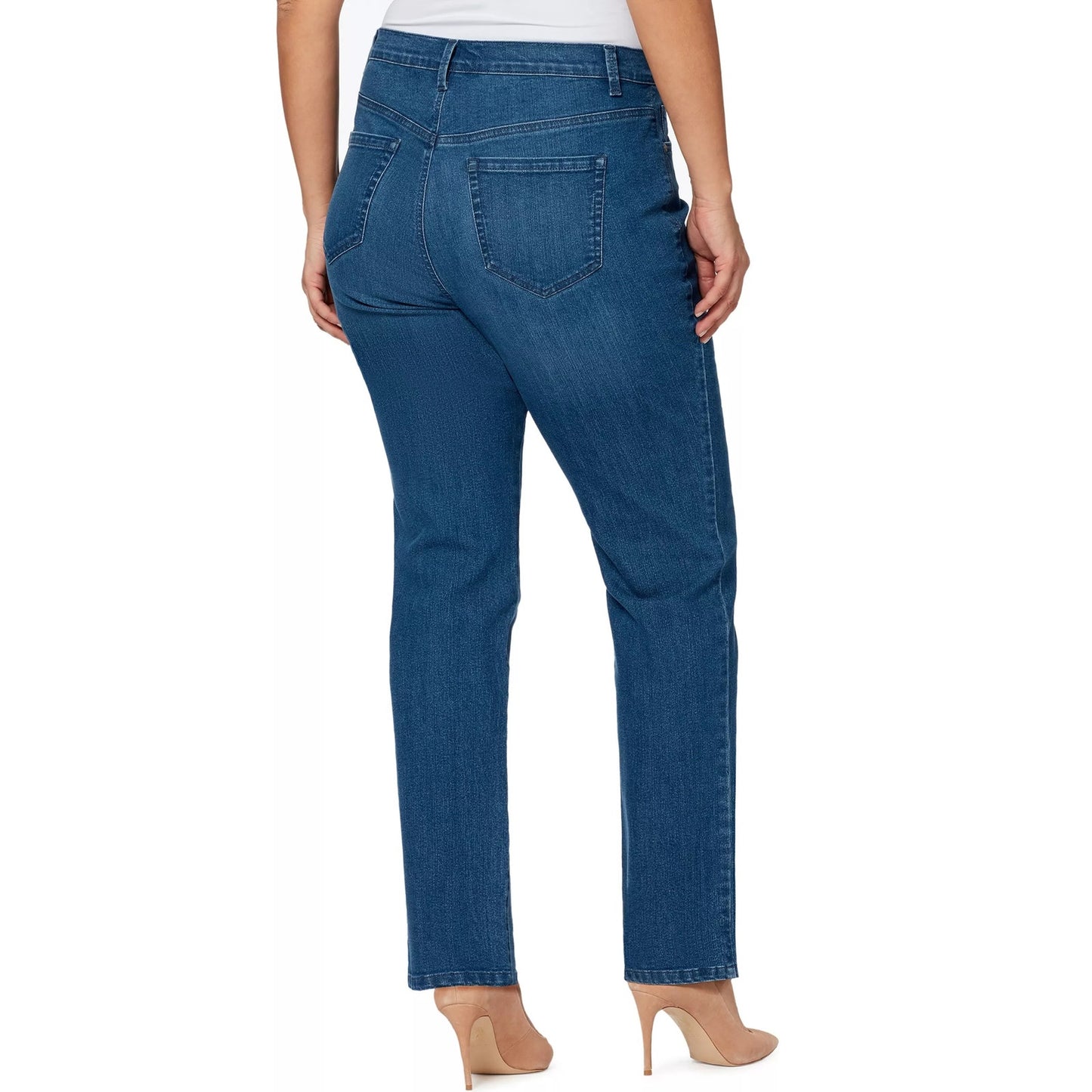 Gloria Vanderbilt Plus Size Short Amanda Jeans in Frisco Blue