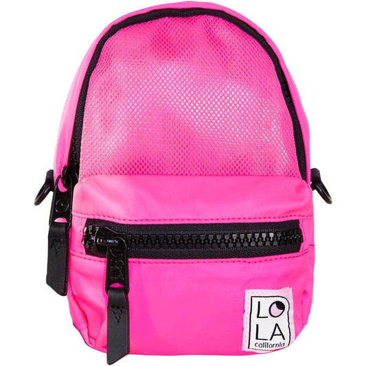 LOLA Stargazer Mini Convertible Backpack Neon Laser Pink