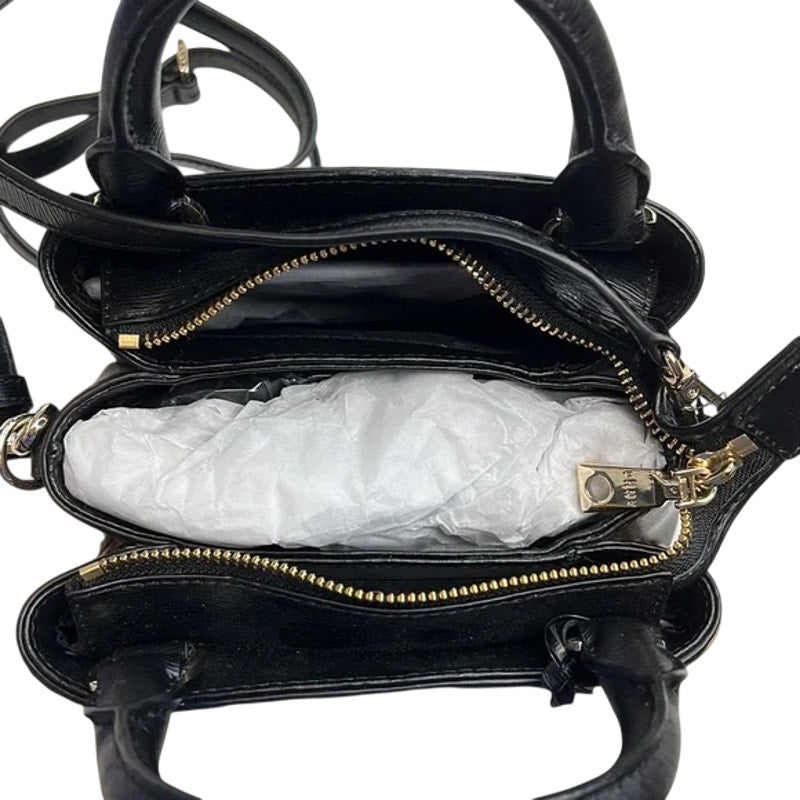 DKNY Brown & Black Leopard Print Haircalf Satchel Bag, Gold Hardware, NWT