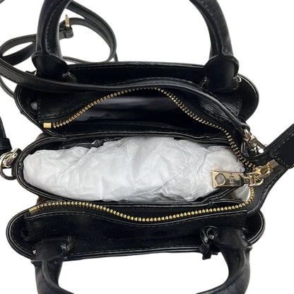 DKNY Brown & Black Leopard Print Haircalf Satchel Bag, Gold Hardware, NWT