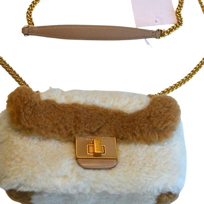 Kate Spade Evelyn Faux Shearling Small Shoulder Crossbody