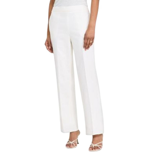 Bar III Women's High Rise Pull-On Pants in Blanco White