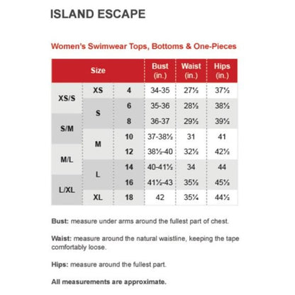 Island Escape Women's High Waisted Navy Blue Swim Skirt