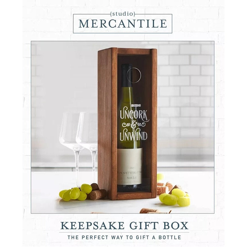 Studio Mercantile Wine Keepsake Box