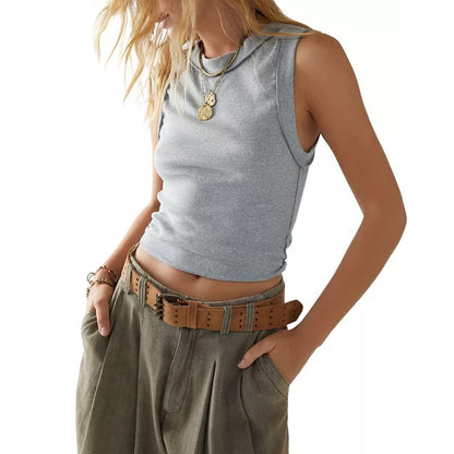 Free People Ladies Kate Tee In Heather Grey