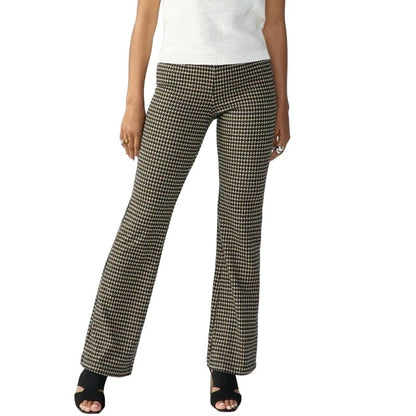 Sanctuary Filmore Flare Pants in Vanilla Mini Houndstooth