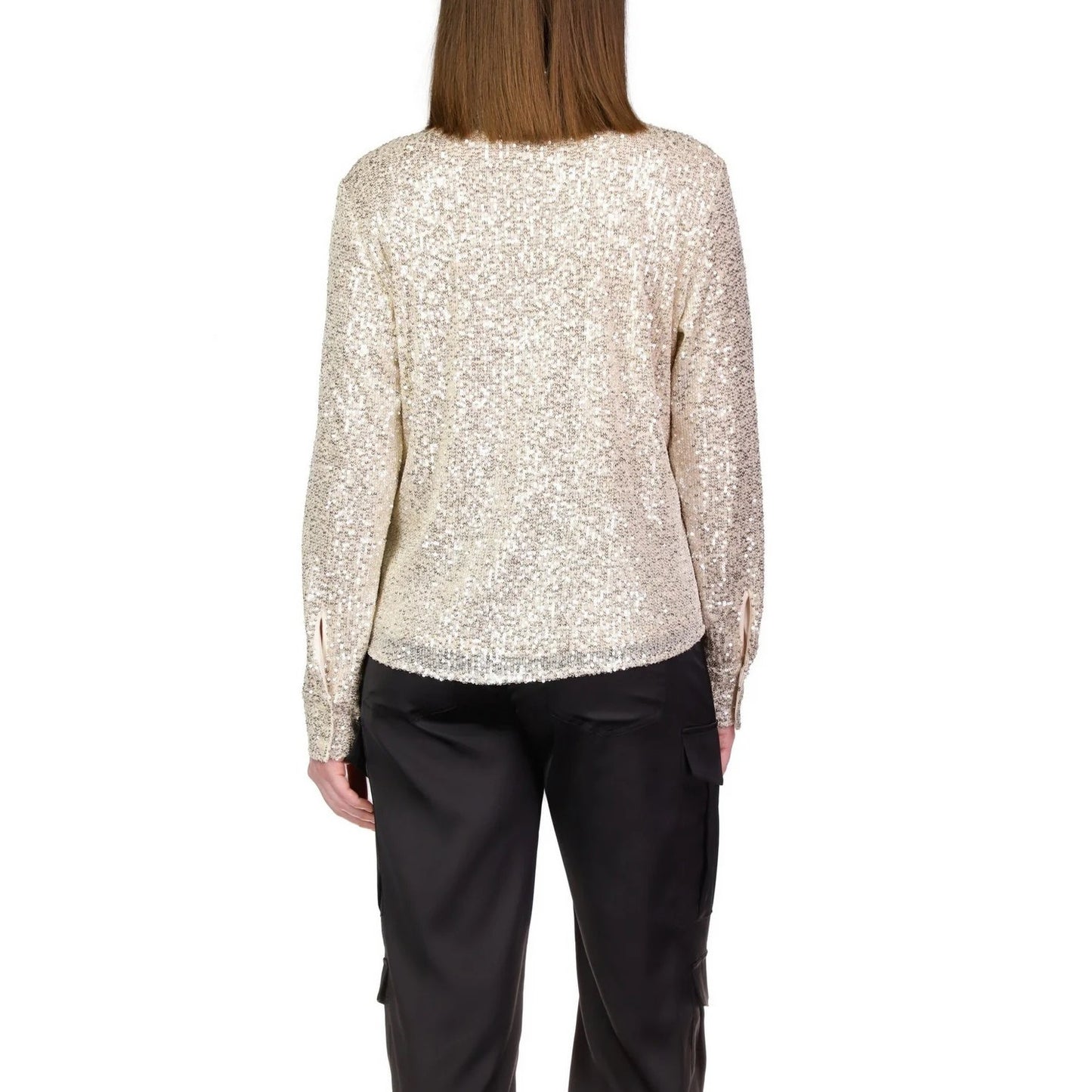 Sanctuary Radiant Sequin Top In Champaigne