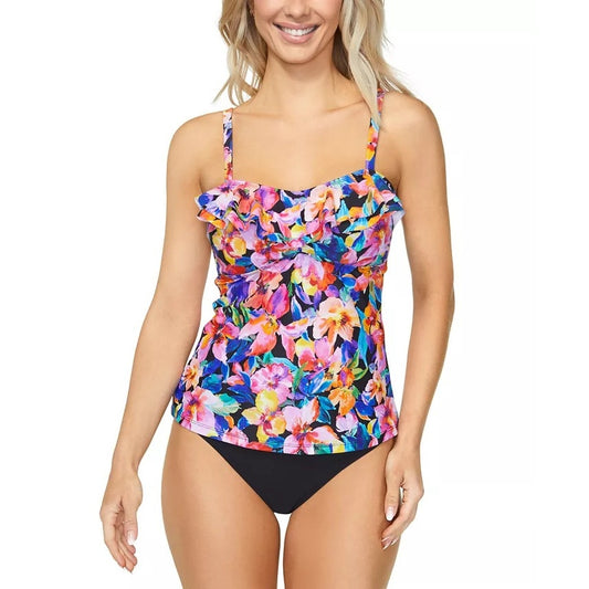 Island Escape Women's Tahiti Tankini Top in Tropical Multi