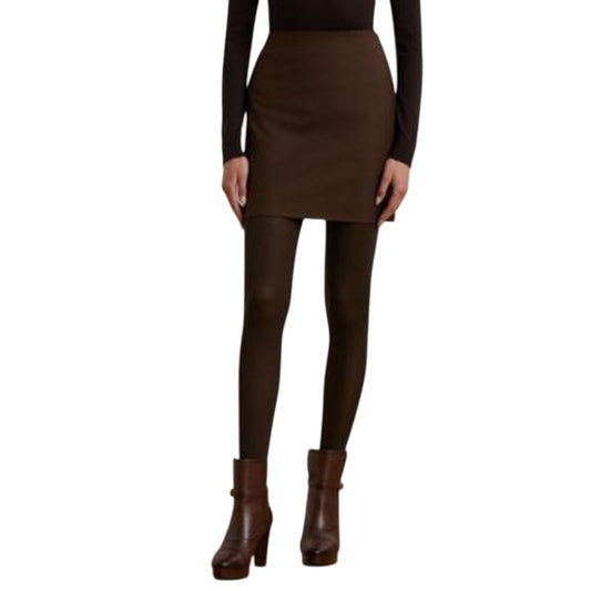 Lauren Ralph Lauren Women's Glen Plaid Wool-Blend Mini Skirt in Burgundy Multi