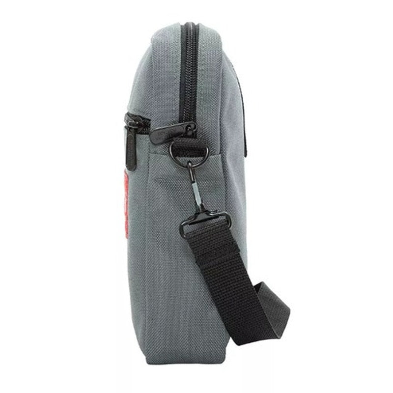 Manhattan Portage Signature "Emblem City Lights" Crossbody Bag in Gray