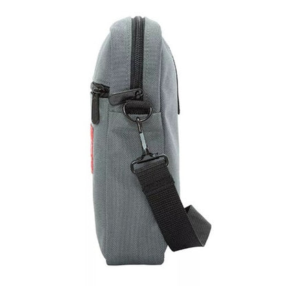 Manhattan Portage Signature "Emblem City Lights" Crossbody Bag in Gray